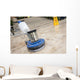 Up Blue Polishing Machine Wall Decal