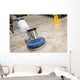 Up Blue Polishing Machine Wall Decal