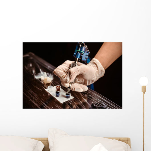 Female Tattoo Artist Work Wall Decal