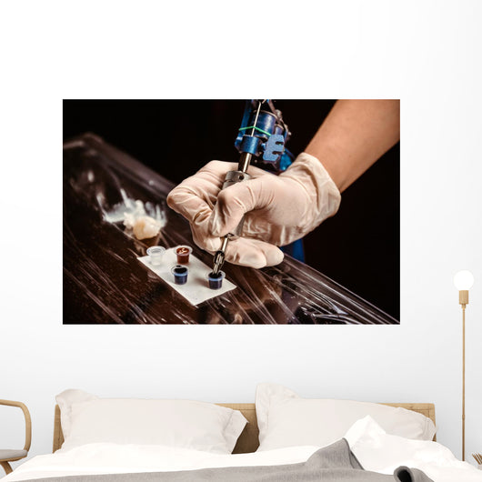 Female Tattoo Artist Work Wall Decal