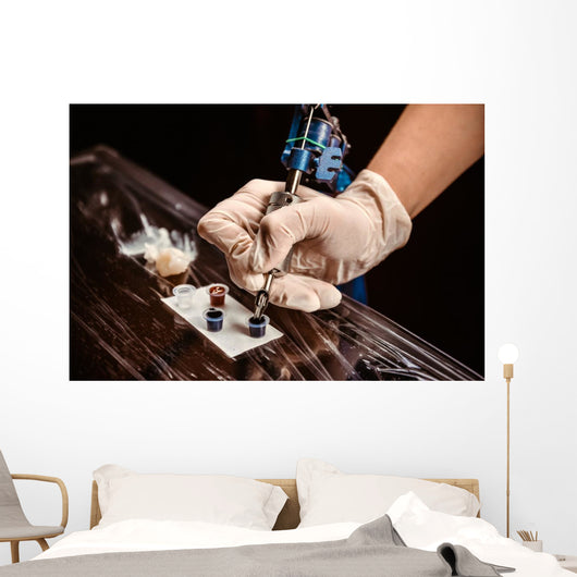 Female Tattoo Artist Work Wall Decal