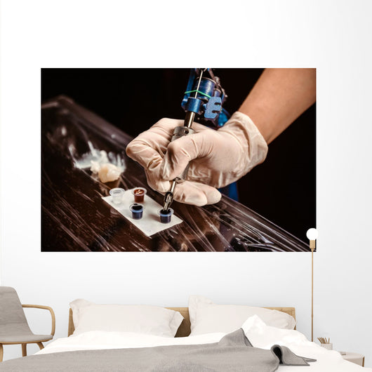 Female Tattoo Artist Work Wall Decal