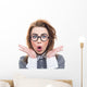 Close-up Funny Woman Wall Decal