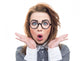 Close-up Funny Woman Wall Decal