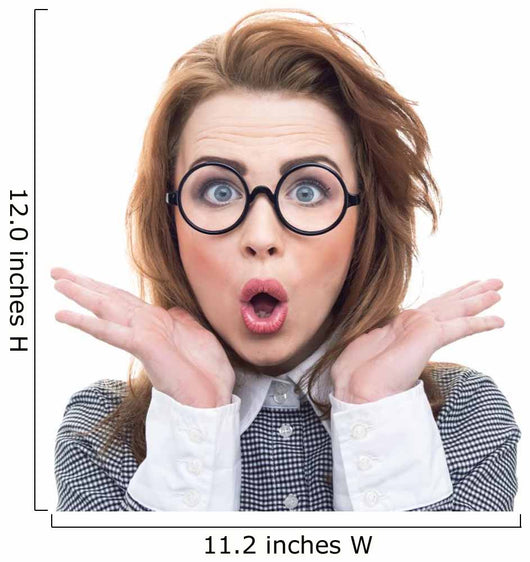 Close-up Funny Woman Wall Decal