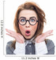 Close-up Funny Woman Wall Decal