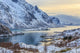 Winter Fjord Sunset Wall Decal