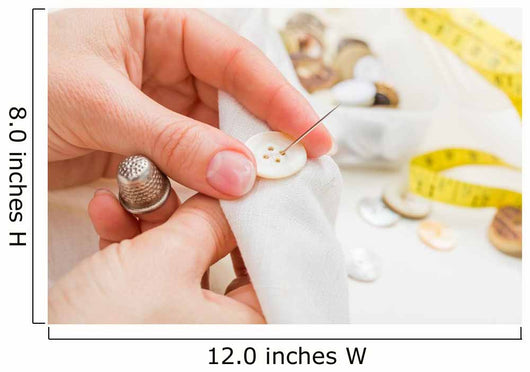Sewing Button Cloth Wall Decal
