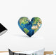 Heart Shaped Earth Wall Decal