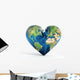 Heart Shaped Earth Wall Decal