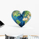 Heart Shaped Earth Wall Decal