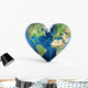 Heart Shaped Earth Wall Decal