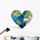 Heart Shaped Earth Wall Decal
