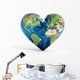 Heart Shaped Earth Wall Decal