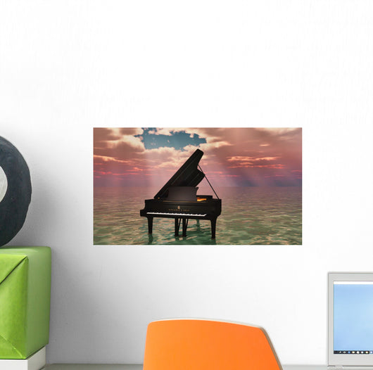 Oceanic Piano Wall Decal