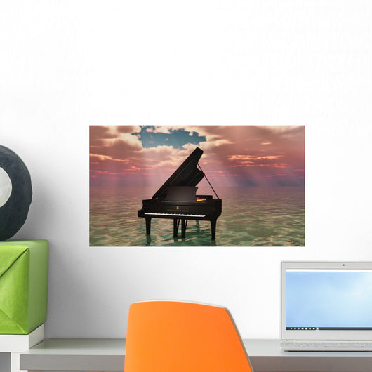 Oceanic Piano Wall Decal