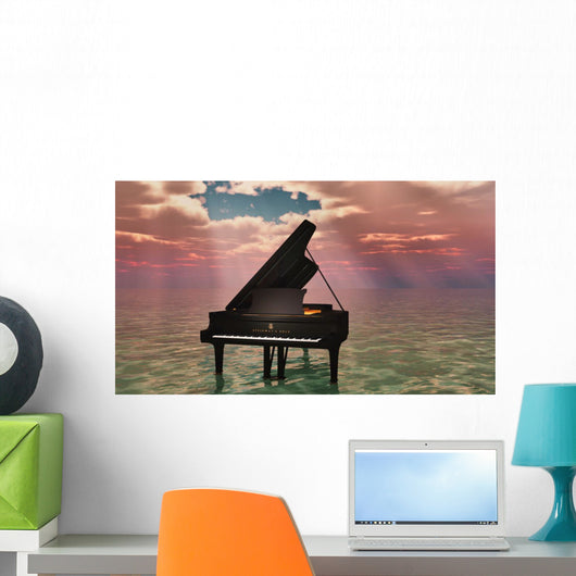 Oceanic Piano Wall Decal