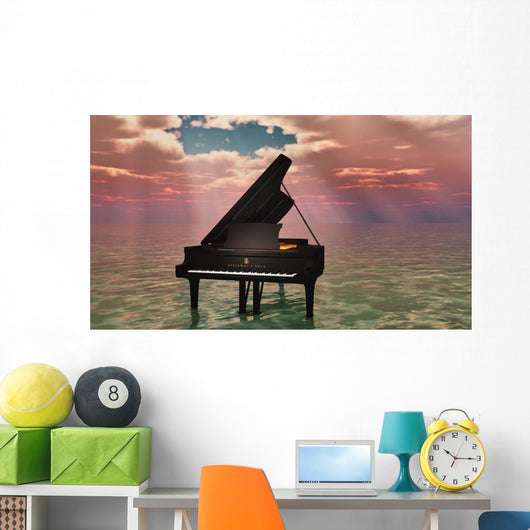 Oceanic Piano Wall Decal