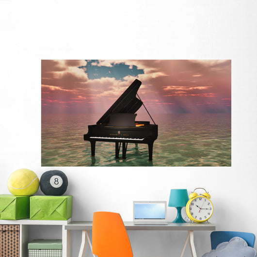 Oceanic Piano Wall Decal