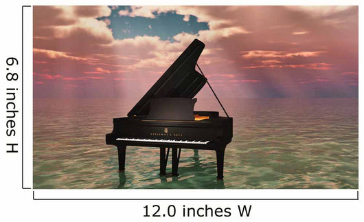 Oceanic Piano Wall Decal
