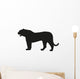 Solid Black Tiger Silhouette Wall Decal