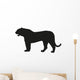 Solid Black Tiger Silhouette Wall Decal