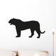 Solid Black Tiger Silhouette Wall Decal