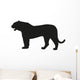 Solid Black Tiger Silhouette Wall Decal
