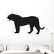 Solid Black Tiger Silhouette Wall Decal