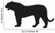 Solid Black Tiger Silhouette Wall Decal