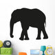 Elephant Silhouette Wall Decal Design 1