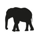 Elephant Silhouette Wall Decal Design 1