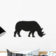 Rhinoceros Silhouette Wall Decal Design 1