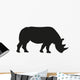 Rhinoceros Silhouette Wall Decal Design 1