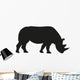 Rhinoceros Silhouette Wall Decal Design 1