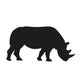 Rhinoceros Silhouette Wall Decal Design 1