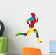 Abstract Colorful Runner Wall Decal
