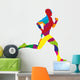 Abstract Colorful Runner Wall Decal