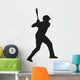 Baseball Player Vector Silhouette Wall Decal