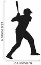 Baseball Player Vector Silhouette Wall Decal