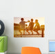 Three Friends Drinking Beer Wall Decal