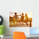 Three Friends Drinking Beer Wall Decal