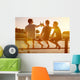 Three Friends Drinking Beer Wall Decal