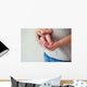Newborn Baby Feet Father Wall Decal Design 2