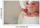 Newborn Baby Feet Father Wall Decal Design 1