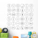 Car Parts Icons Wall Decal