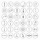 Car Parts Icons Wall Decal