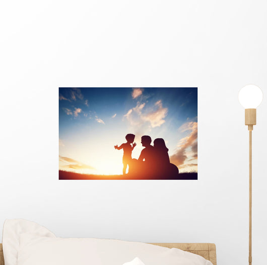 Happy Family Together Parents Wall Decal