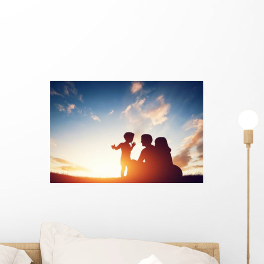 Happy Family Together Parents Wall Decal
