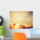Happy Friends Family Jumping Wall Decal